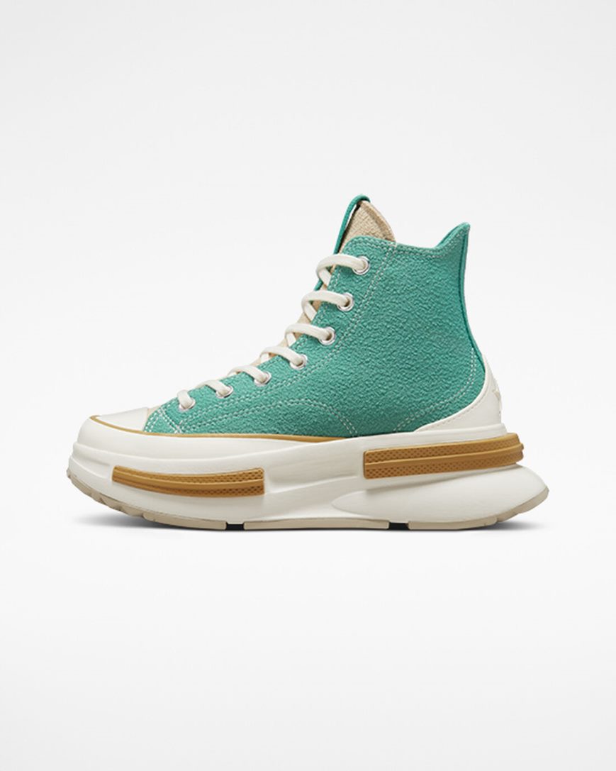 Zapatillas Altas Converse Run Star Legacy CX Textured Mujer Verde | PE 7L54W0